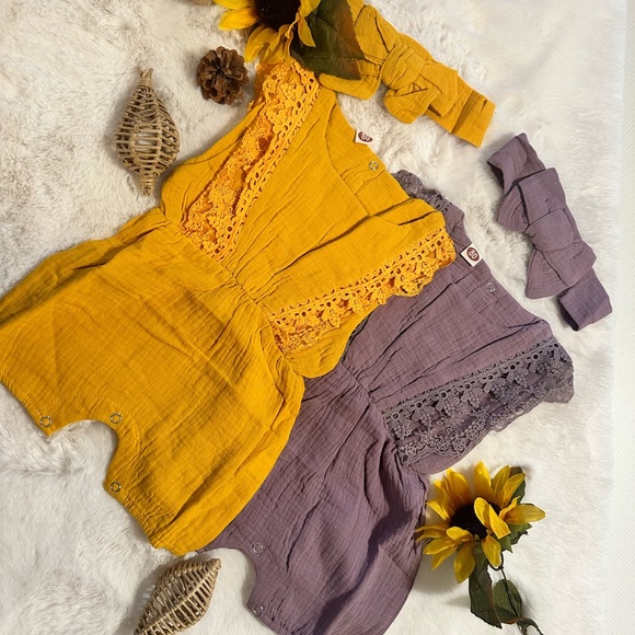 🌸3/$12,Bundle 2 of girl’s jumper 0-3 months new - Picture 2 of 10